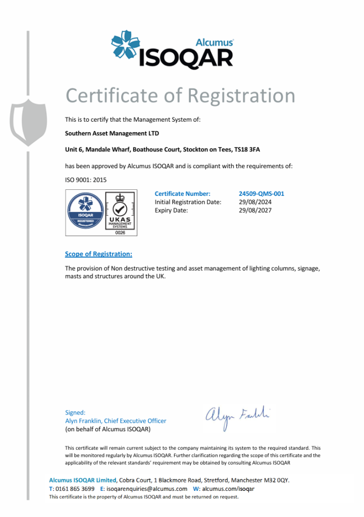 ISO 9001 Certificate